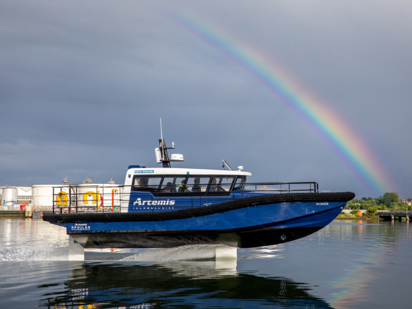 Artemis Technologies launches to market the world’s first commercially viable zero-emission 100% electric foiling workboats 