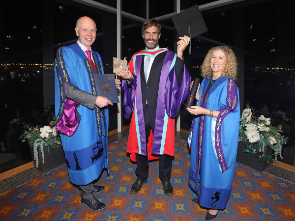Dr Iain Percy OBE Awarded Honorary Fellowship From Belfast Met 
