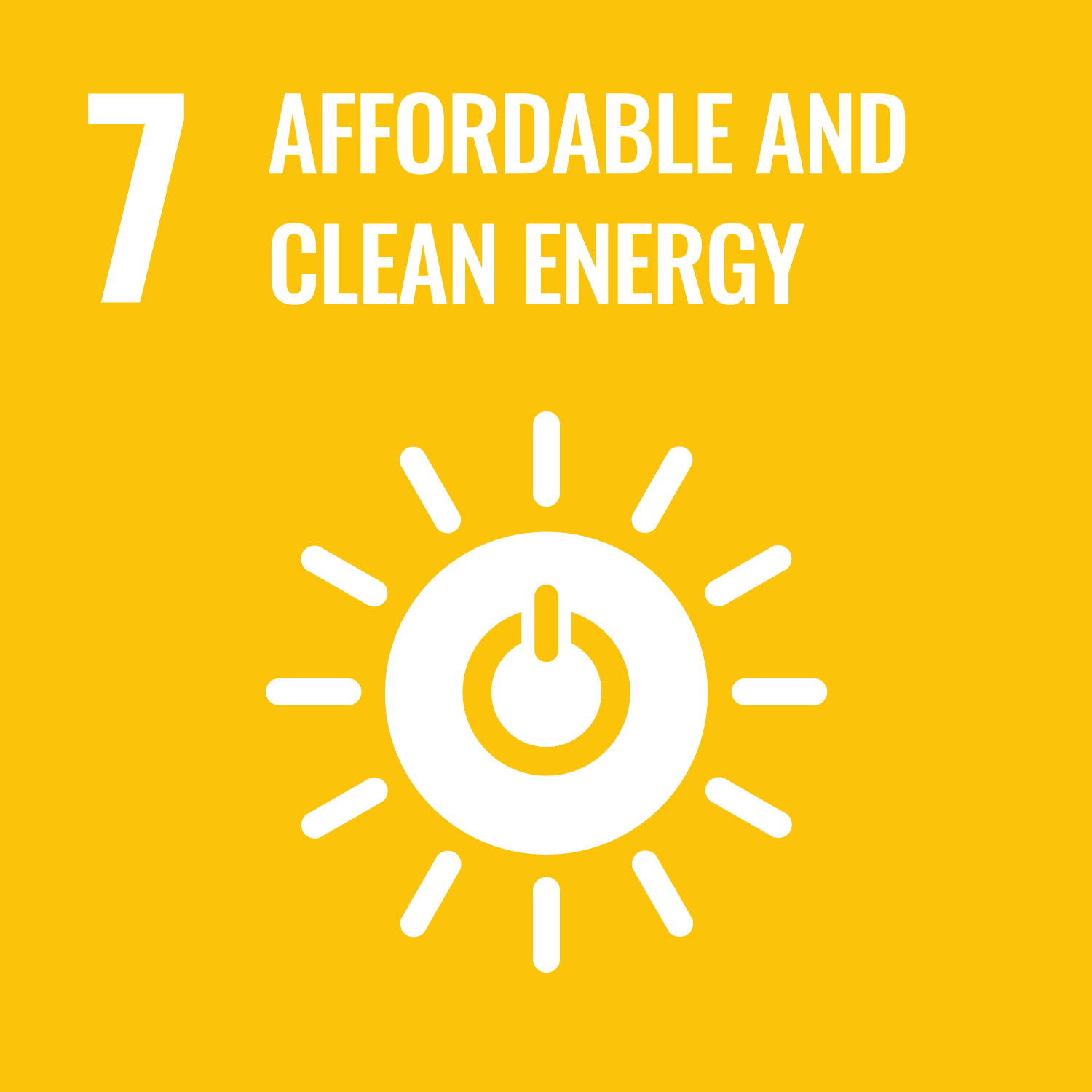 United National Sustainable Development Goals logo for 7