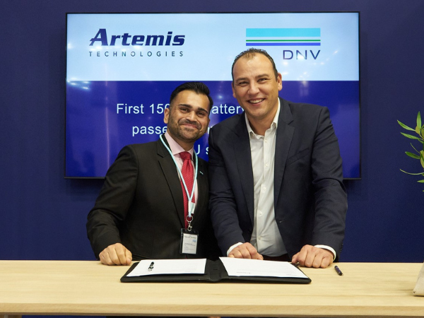 DNV and Artemis Technologies sign MOU on electric foiling ferries