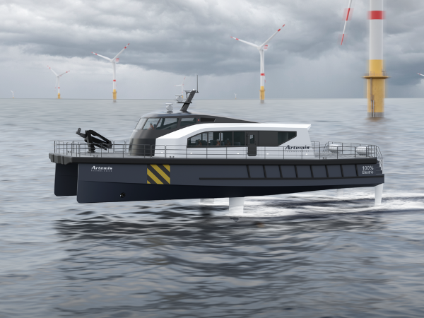 Artemis Technologies Reveal the Next Advancement for the Offshore Wind Industry with the 100% Electric Artemis EF-24 CTV 