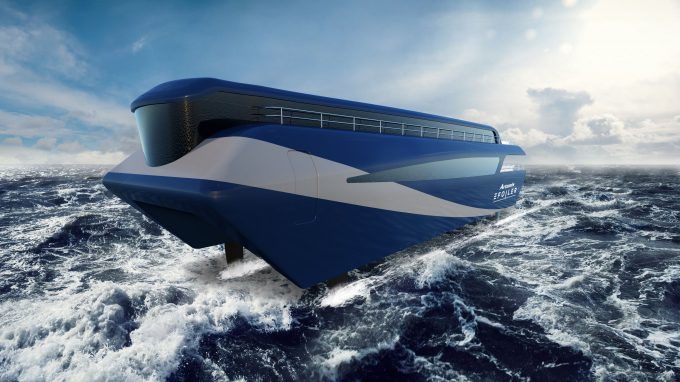 Artemis Technologies EF24 Passenger Ferry Render
