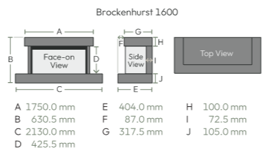 Brockenhurst 1600 Dimension
