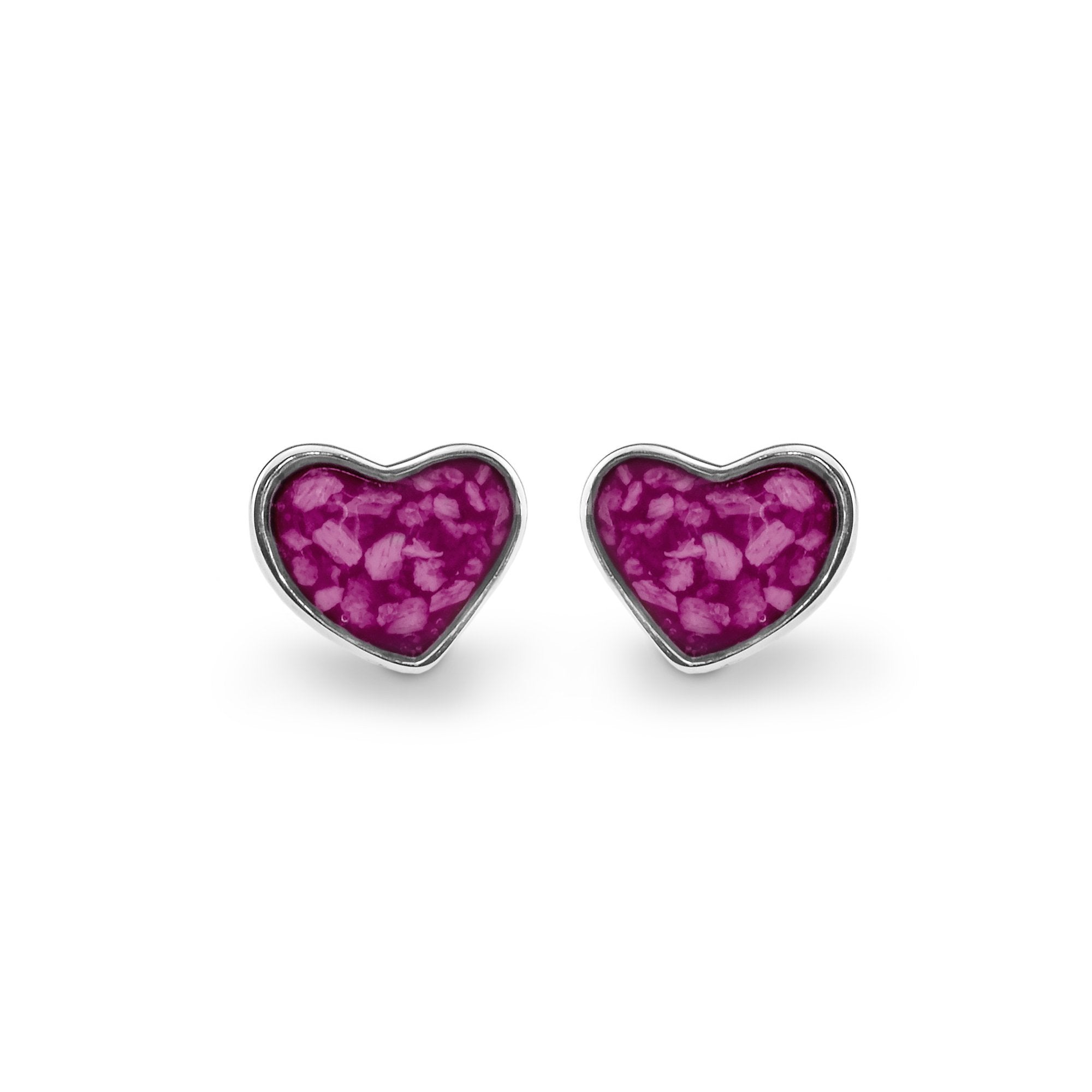 EverWith Cherish Memorial Ashes Earrings - Sterling Silver - Violet