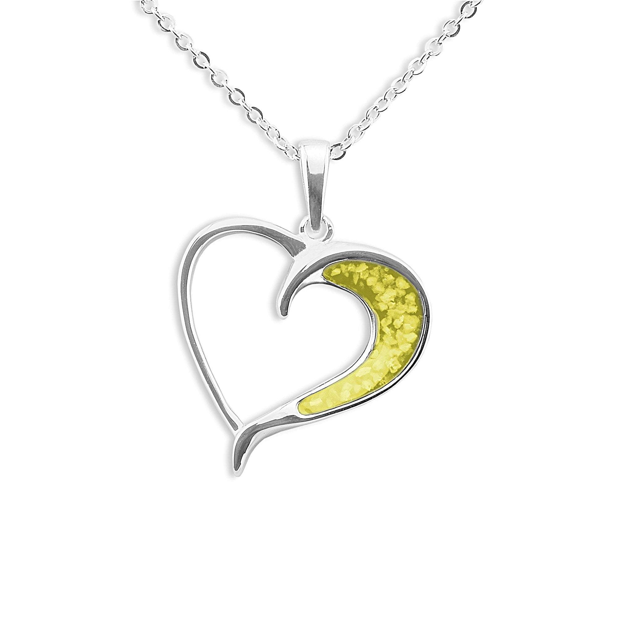EverWith Ladies Embrace Memorial Ashes Pendant - Sterling Silver - Yellow