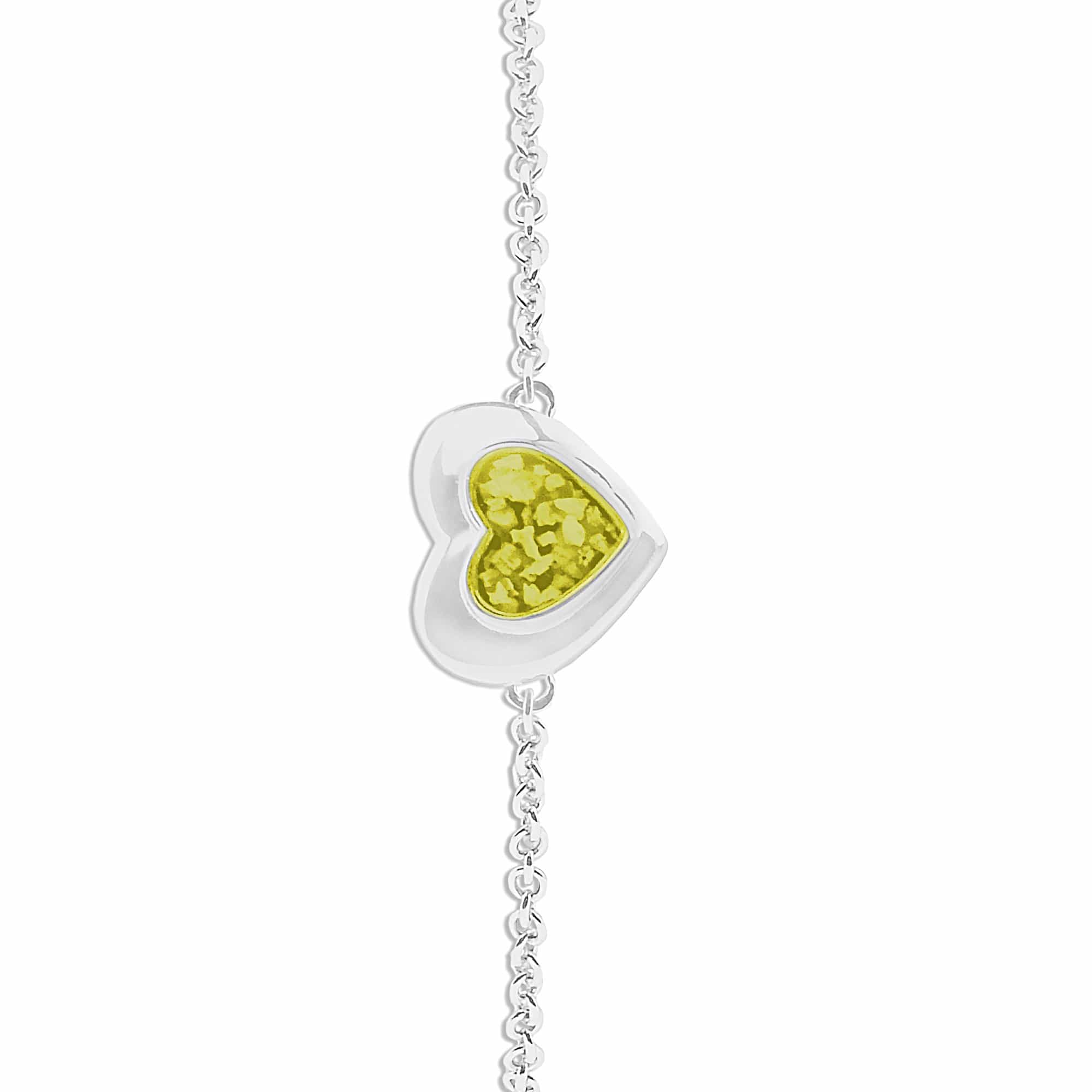 EverWith Ladies Revere Memorial Ashes Bracelet - Sterling Silver - Yellow