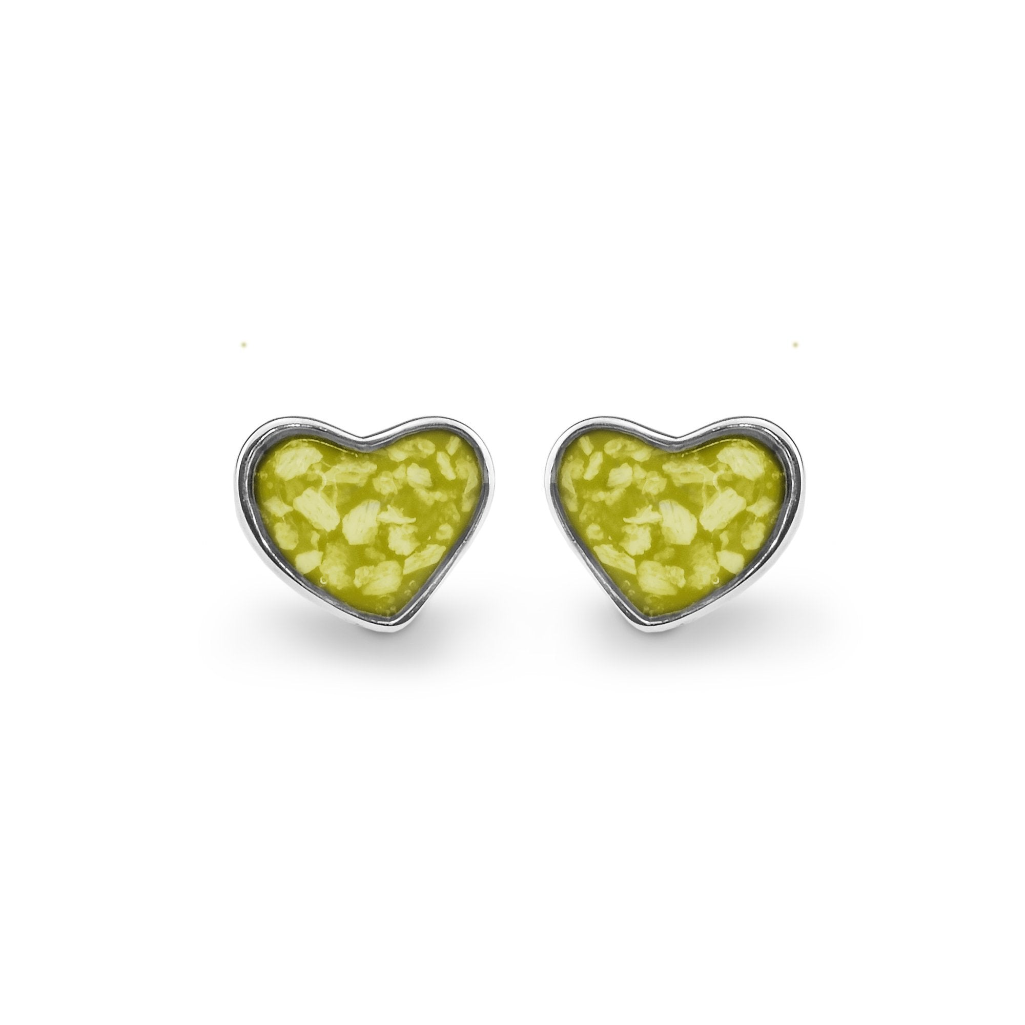 EverWith Cherish Memorial Ashes Earrings - Sterling Silver - Yellow
