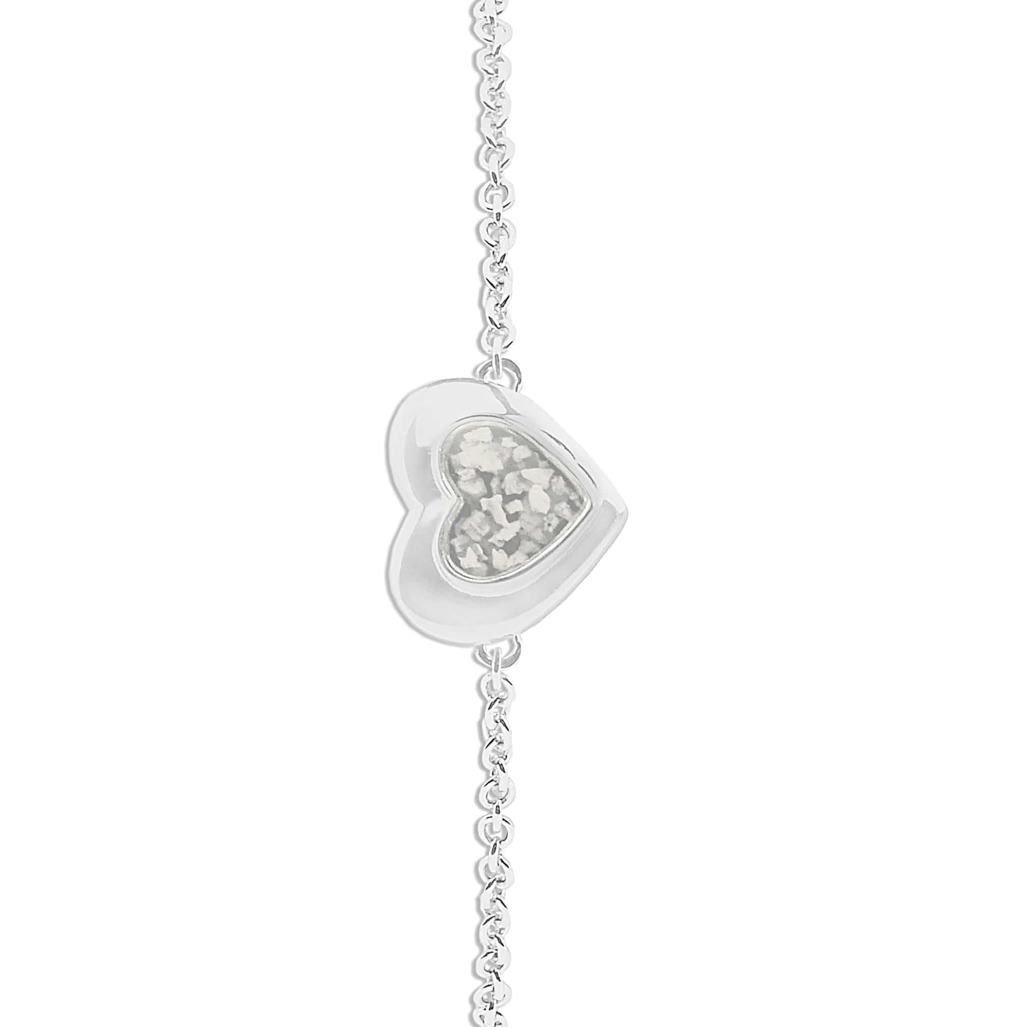 EverWith Ladies Revere Memorial Ashes Bracelet - Sterling Silver - White