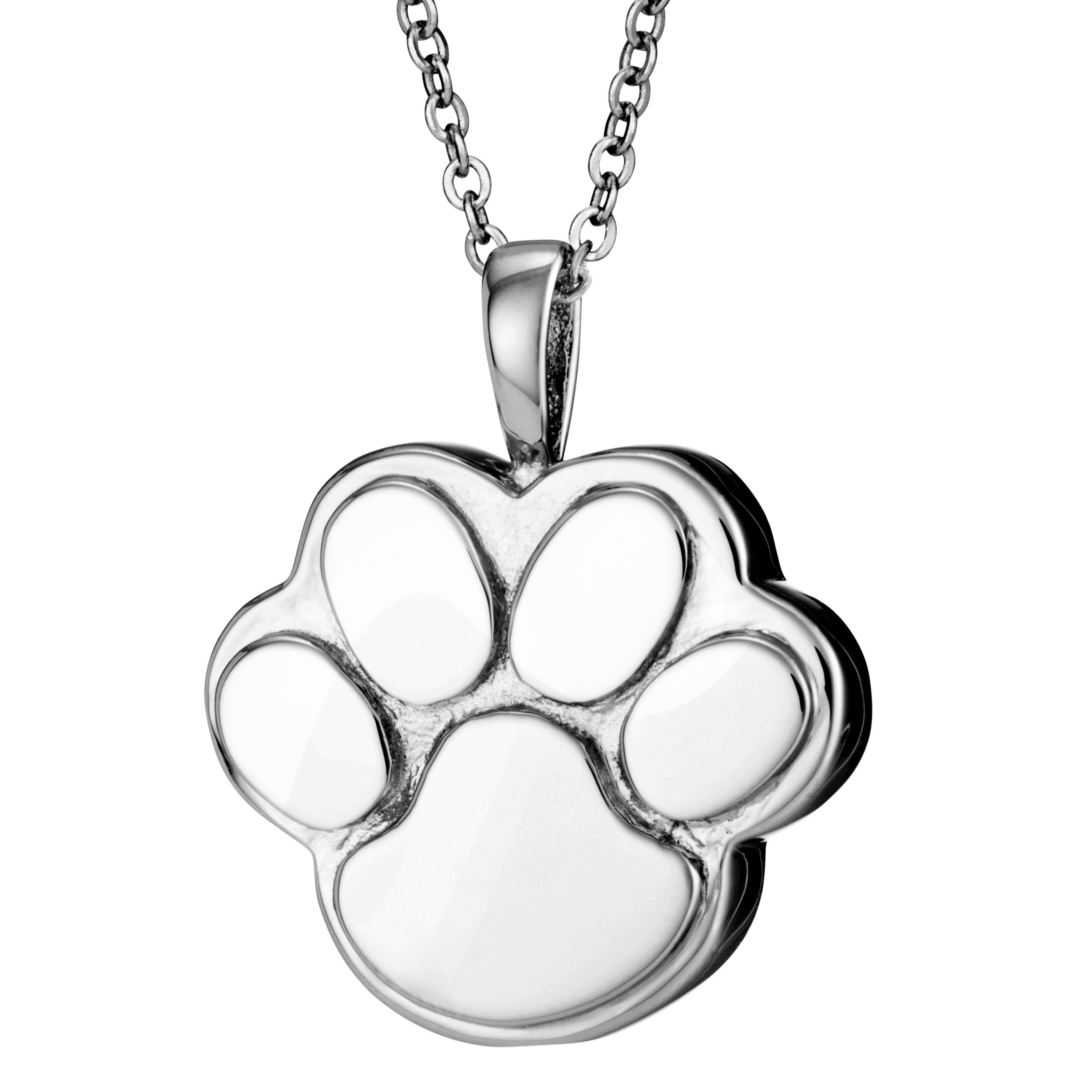 EW-SFP-1136 - EverWith Self-fill Paw Forever Memorial Ashes Pendant - Gold