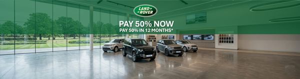 JLR PAY 50% NOW. PAY 50% IN 12 MONTHS